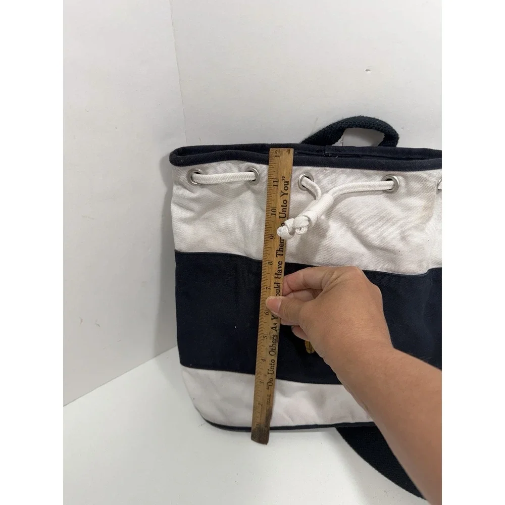 VINTAGE DISNEY STORE MICKEY‎ MOUSE NAUTICAL DRAWSTRING SLING BAG Backpack